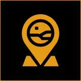 02 Orange location pin with wrench symbol.